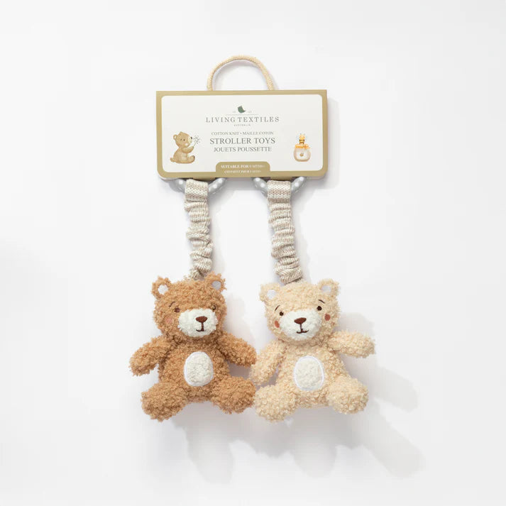 CUDDLY BEARS 2 PACK STROLLER TOYS