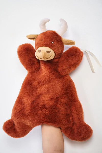 HENRY THE HIGHLAND COW PUPPET SECURITY COMFORTER