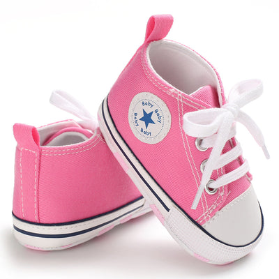 PINK BABY CANVAS SNEAKERS