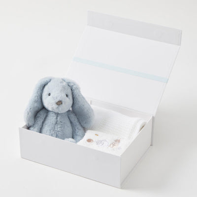 PALE BLUE BUNNY HAMPER GIFT SET